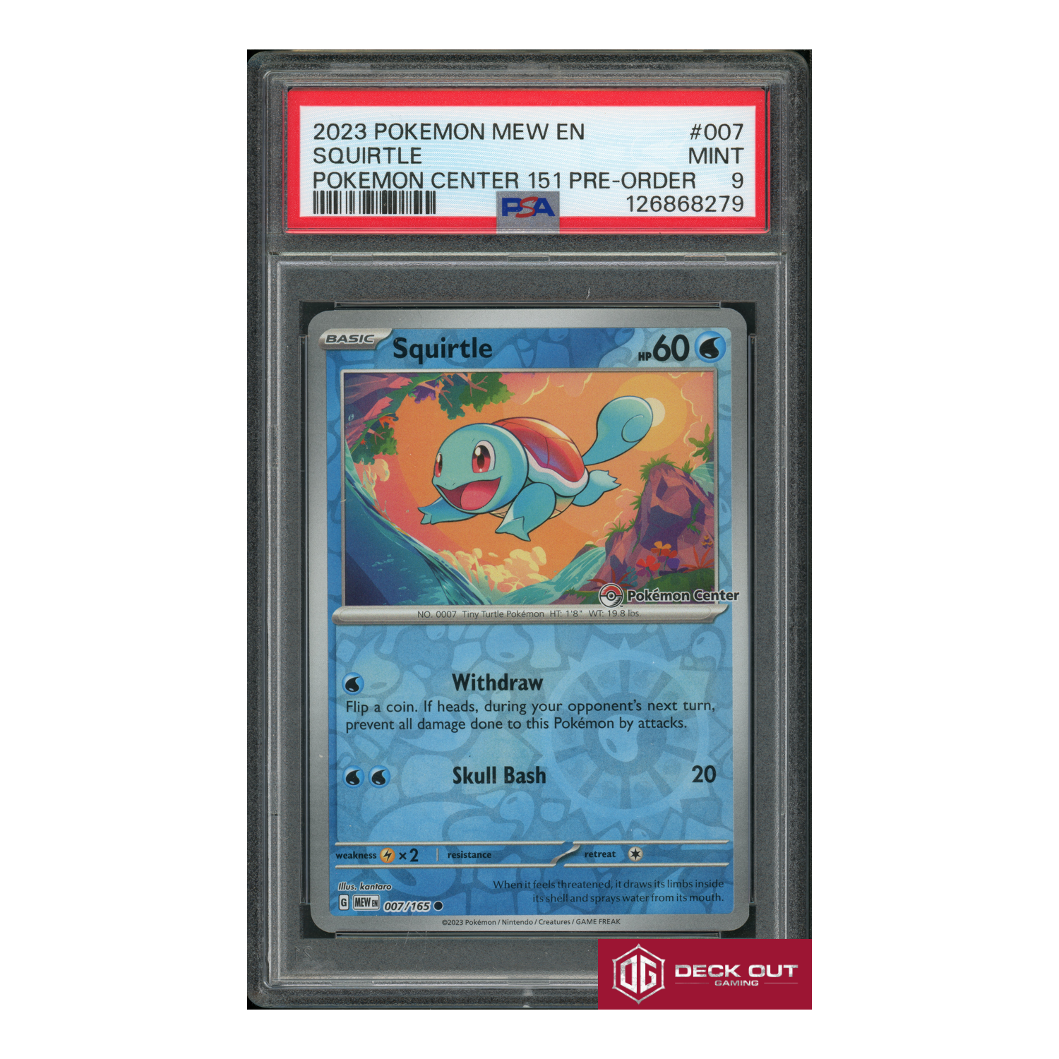 Squirtle - 2023 Pokemon Mew EN - Pokemon Center 151 Pre Order - 007 - PSA 9 - 126868279-1