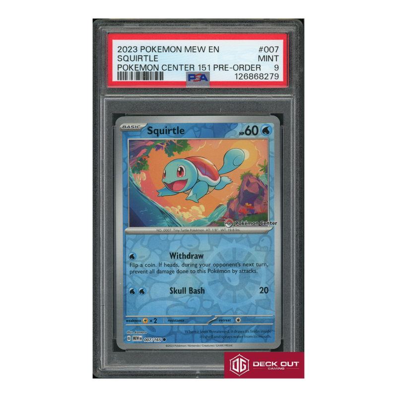 Squirtle - 2023 Pokemon Mew EN - Pokemon Center 151 Pre Order - 007 - PSA 9 - 126868279-1