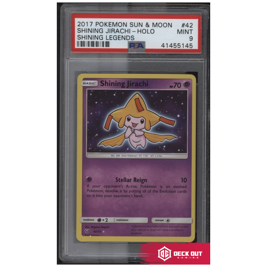 Shining Jirachi - Shining Legends - 42 - PSA 9 - 41455145 - Deck Out Gaming