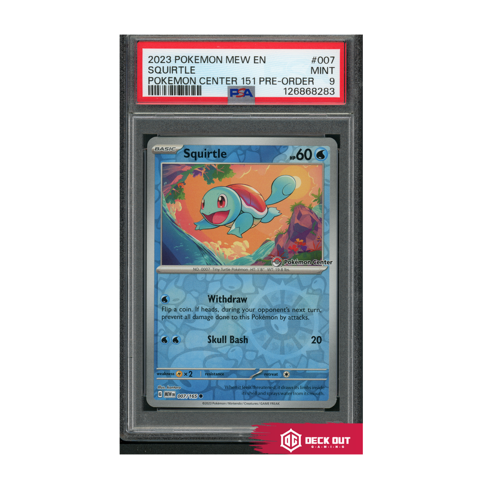 Squirtle - 2023 Pokemon Mew EN - Pokemon Center 151 Pre Order - 007 - PSA 9 - 126868283