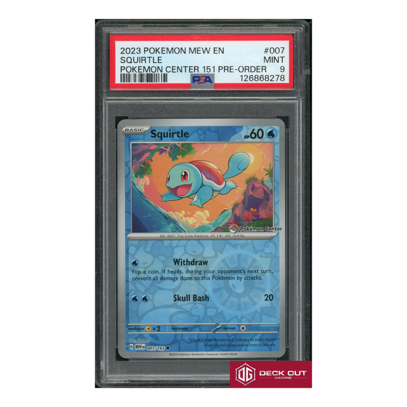 Squirtle - 2023 Pokemon Mew EN - Pokemon Center 151 Pre Order - 007 - PSA 9 - 126868278-1