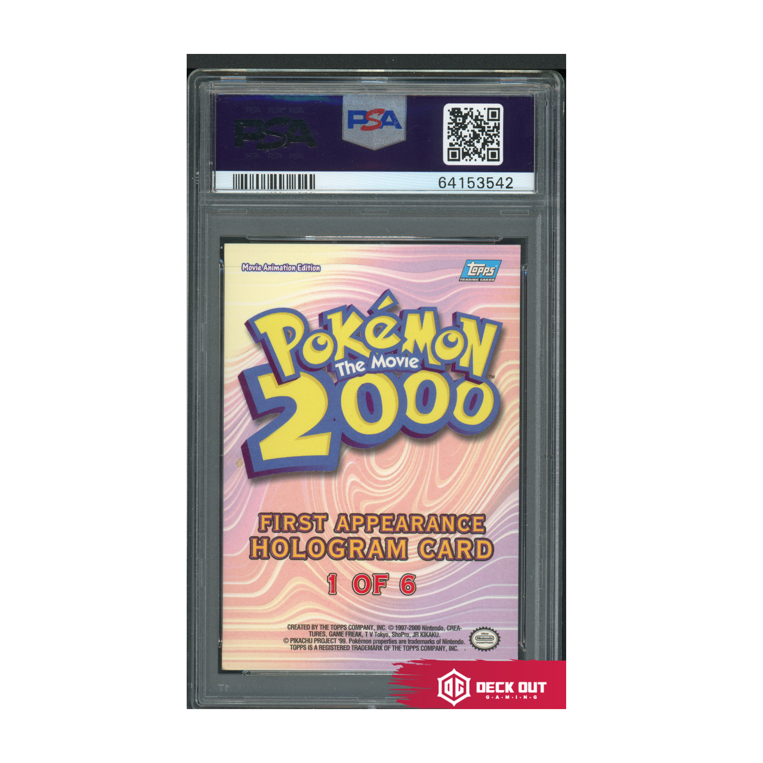 Lugia (Topps) - Movie 2000 First Appearance - 1 - PSA 5 - 64153542 - Deck Out Gaming