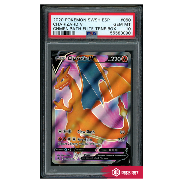 Charizard V - SWSH Promos - SWSH050 - PSA 10 - 55583090 - Deck Out Gaming