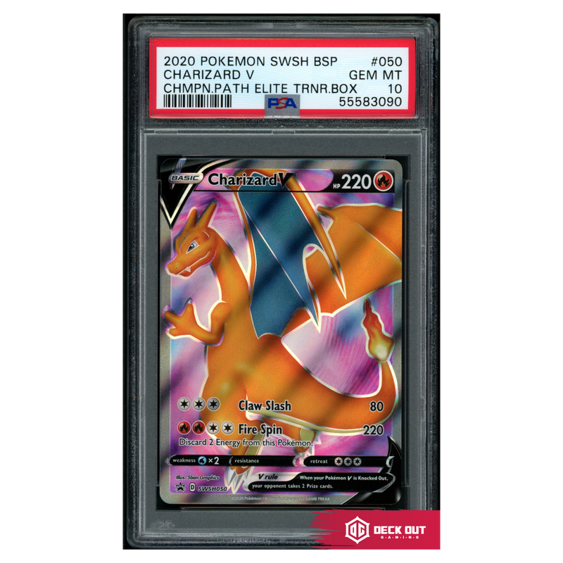 Charizard V - SWSH Promos - SWSH050 - PSA 10 - 55583090 - Deck Out Gaming