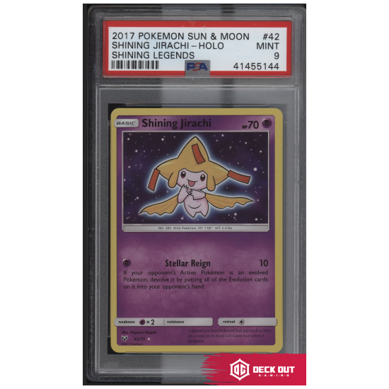 Shining Jirachi - Shining Legends - 42 - PSA 9 - 41455144 - Deck Out Gaming