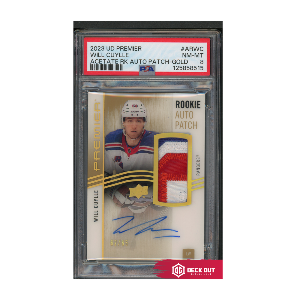 Will Cuylle - Acetate Rookie Auto Patch Gold - 62/65 - ARWC - PSA 8 - 125858515