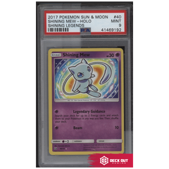 Shining Mew - Shining Legends - 40 - PSA 9 - 41469192 - Deck Out Gaming