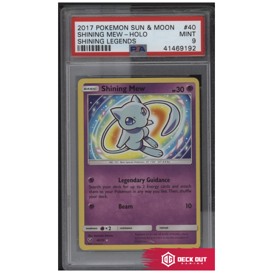 Shining Mew - Shining Legends - 40 - PSA 9 - 41469192 - Deck Out Gaming