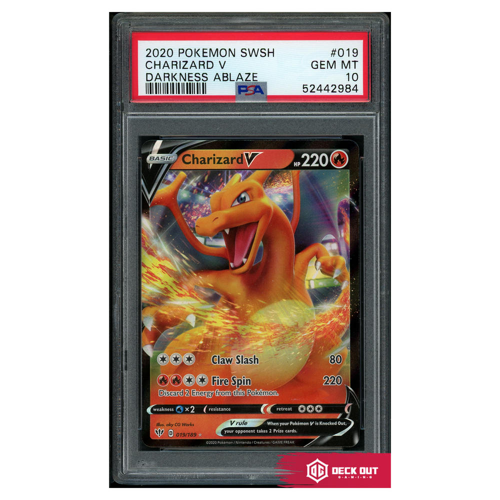 Charizard V - Darkness Ablaze - 019 - PSA 10 - 52442984 - Deck Out Gaming