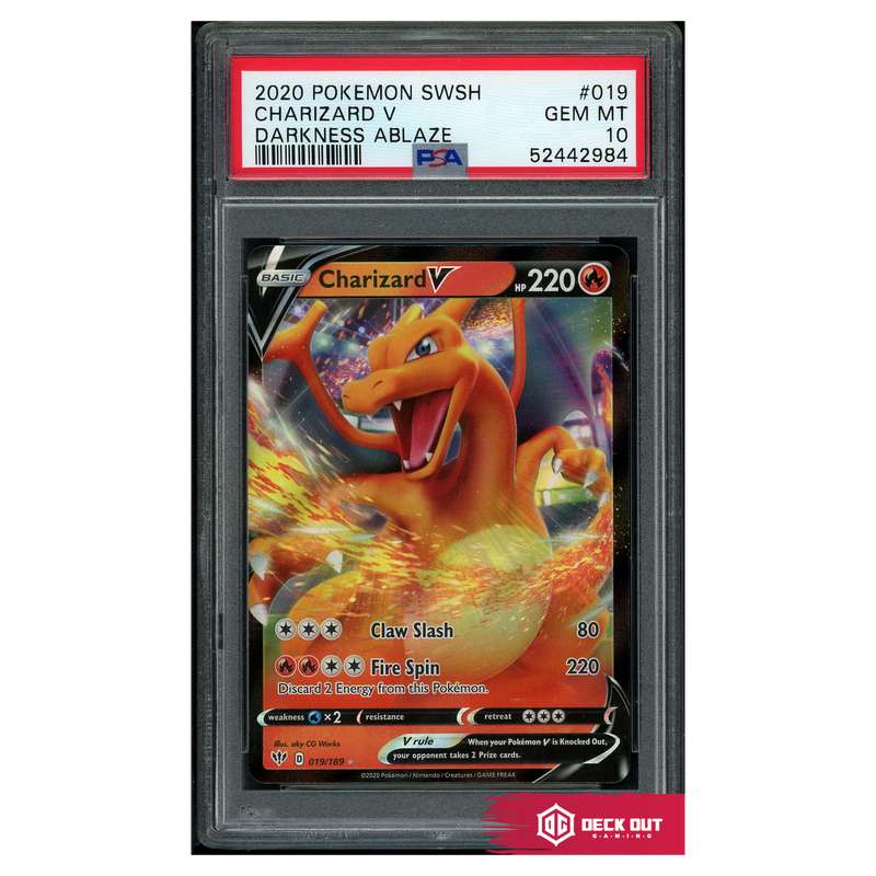 Charizard V - Darkness Ablaze - 019 - PSA 10 - 52442984 - Deck Out Gaming