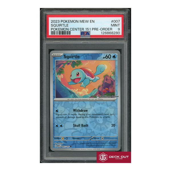 Squirtle - 2023 Pokemon Mew EN - Pokemon Center 151 Pre Order - 007 - PSA 9 - 126868280