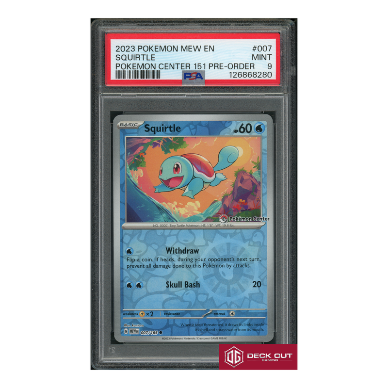Squirtle - 2023 Pokemon Mew EN - Pokemon Center 151 Pre Order - 007 - PSA 9 - 126868280-1