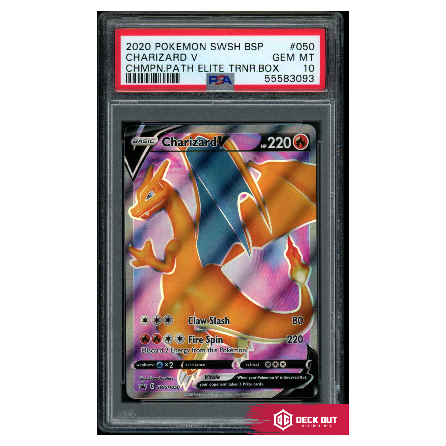 Charizard V - SWSH Promos - SWSH050 - PSA 10 - 55583093 - Deck Out Gaming