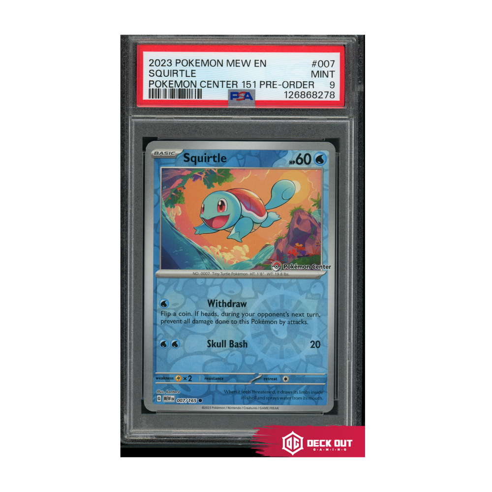 Squirtle - 2023 Pokemon Mew EN - Pokemon Center 151 Pre Order - 007 - PSA 9 - 126868278