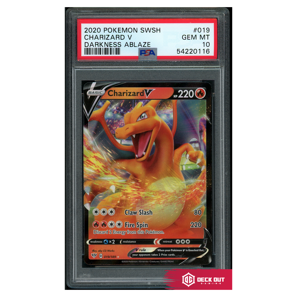 Charizard V - Darkness Ablaze - 019 - PSA 10 - 54220116 - Deck Out Gaming