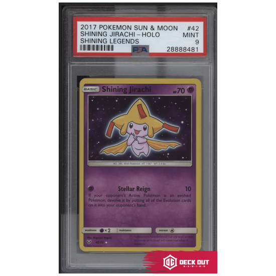 Shining Jirachi - Shining Legends - 42 - PSA 9 - 28888481 - Deck Out Gaming