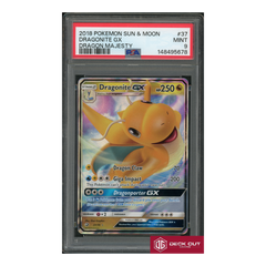 Dragonite GX - PSA 9 - 148495678 - Dragon Majesty - #37-1