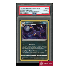 Umbreon Holo - Evolv Sks Three PK Blist - 2021 Pokemon SWSH BSP - 129 - PSA 8 - 126868300-1