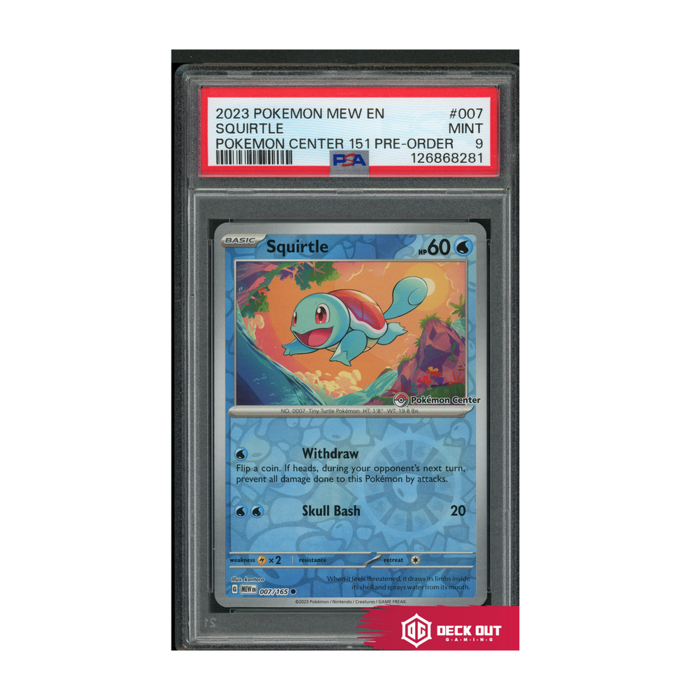 Squirtle - 2023 Pokemon Mew EN - Pokemon Center 151 Pre Order - 007 - PSA 9 - 126868281