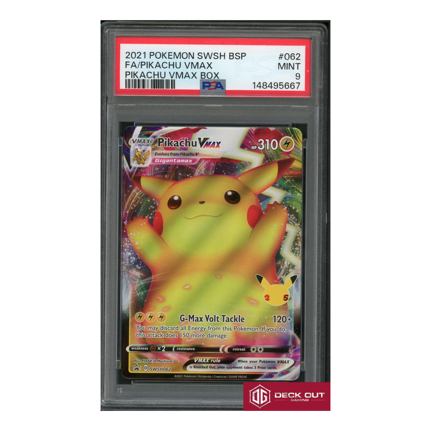 Pikachu VMAX - PSA 9 - 148495667 - SWSH Promos - SWSH062