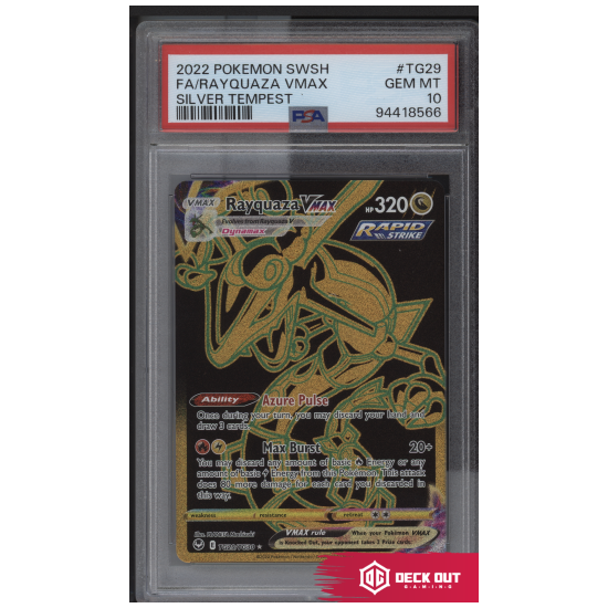 Rayquaza VMAX - Silver Tempest - TG29 - PSA 10 - 94418566 - Deck Out Gaming