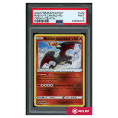 Radiant Charizard - Crown Zenith - 020 - PSA 9 - 73656728 - Deck Out Gaming