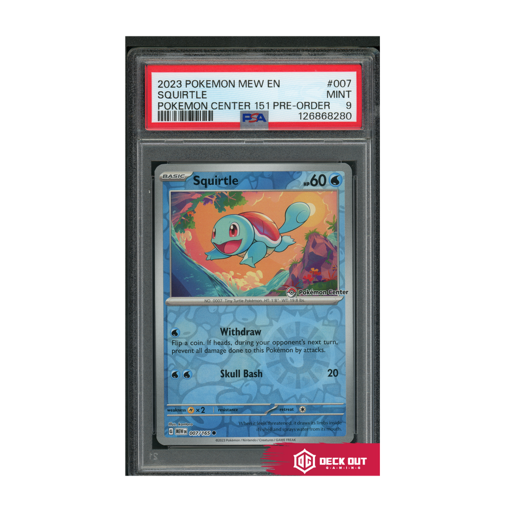 Squirtle - 2023 Pokemon Mew EN - Pokemon Center 151 Pre Order - 007 - PSA 9 - 126868280