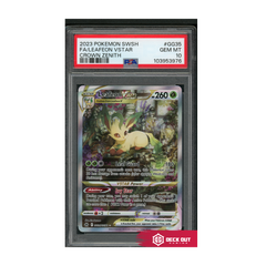 FA Leafeon VSTAR - Crown Zenith - GG35 - PSA 10 - 103953976 - Deck Out Gaming
