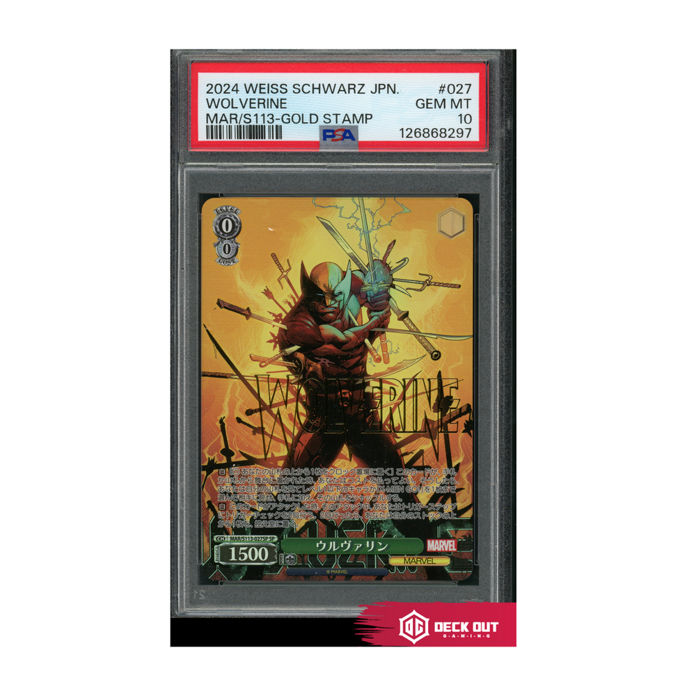 Wolverine - 2024 Weiss Schwarz JPN - MAR/S113-Gold Stamp - PSA 10 - 126868297