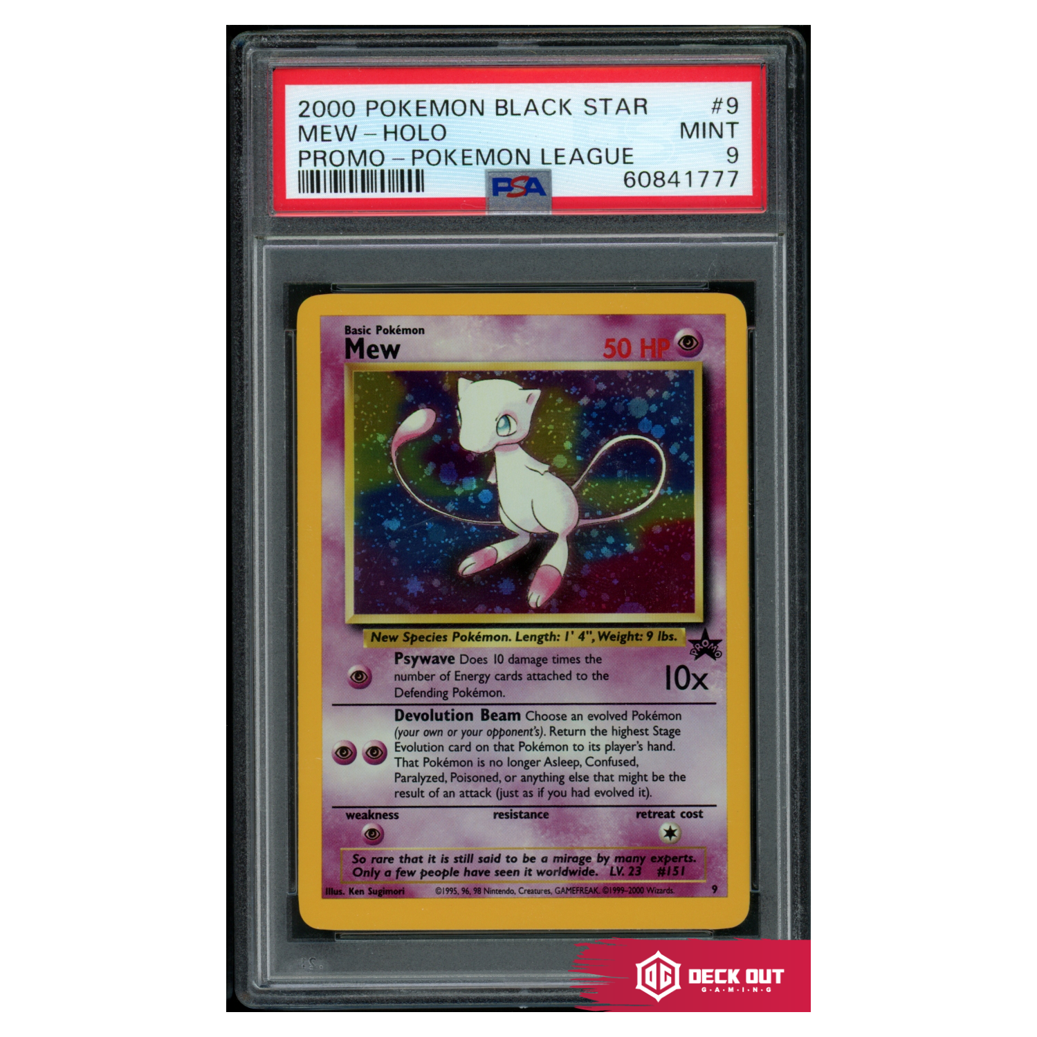 Mew (Holo) - WoTC Promo - 9 - PSA 9 - 60841777