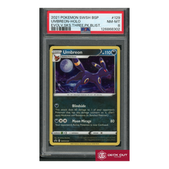 Umbreon Holo - Evolv Sks Three PK Blist - 2021 Pokemon SWSH BSP - 129 - PSA 8 - 126868302-1