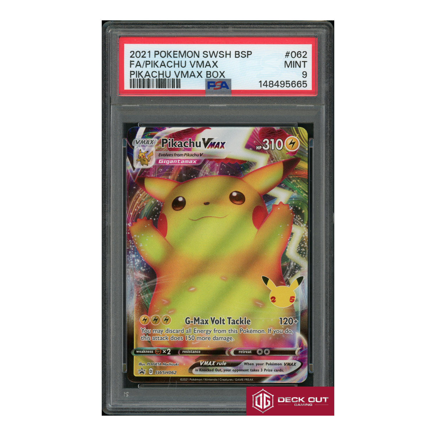 Pikachu VMAX - PSA 9 - 148495665 - SWSH Promos - SWSH062