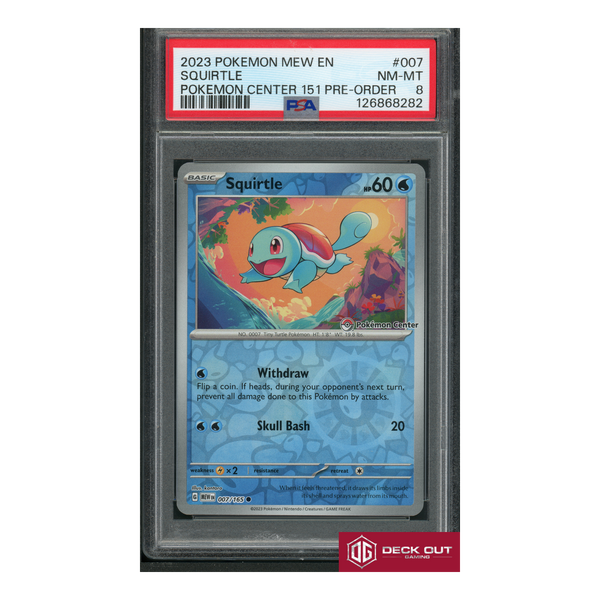 Squirtle - 2023 Pokemon Mew EN - Pokemon Center 151 Pre Order - 007 - PSA 8 - 126868282