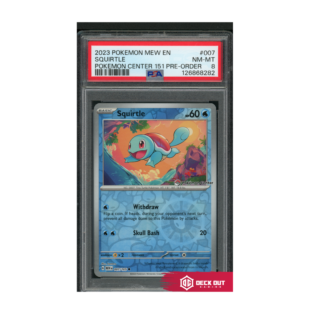 Squirtle - 2023 Pokemon Mew EN - Pokemon Center 151 Pre Order - 007 - PSA 8 - 126868282