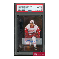 Marco Kasper - Rookie Autograph - 386/399 - 2023 Metal Universe - 153 - PSA 8 - 125858517-1