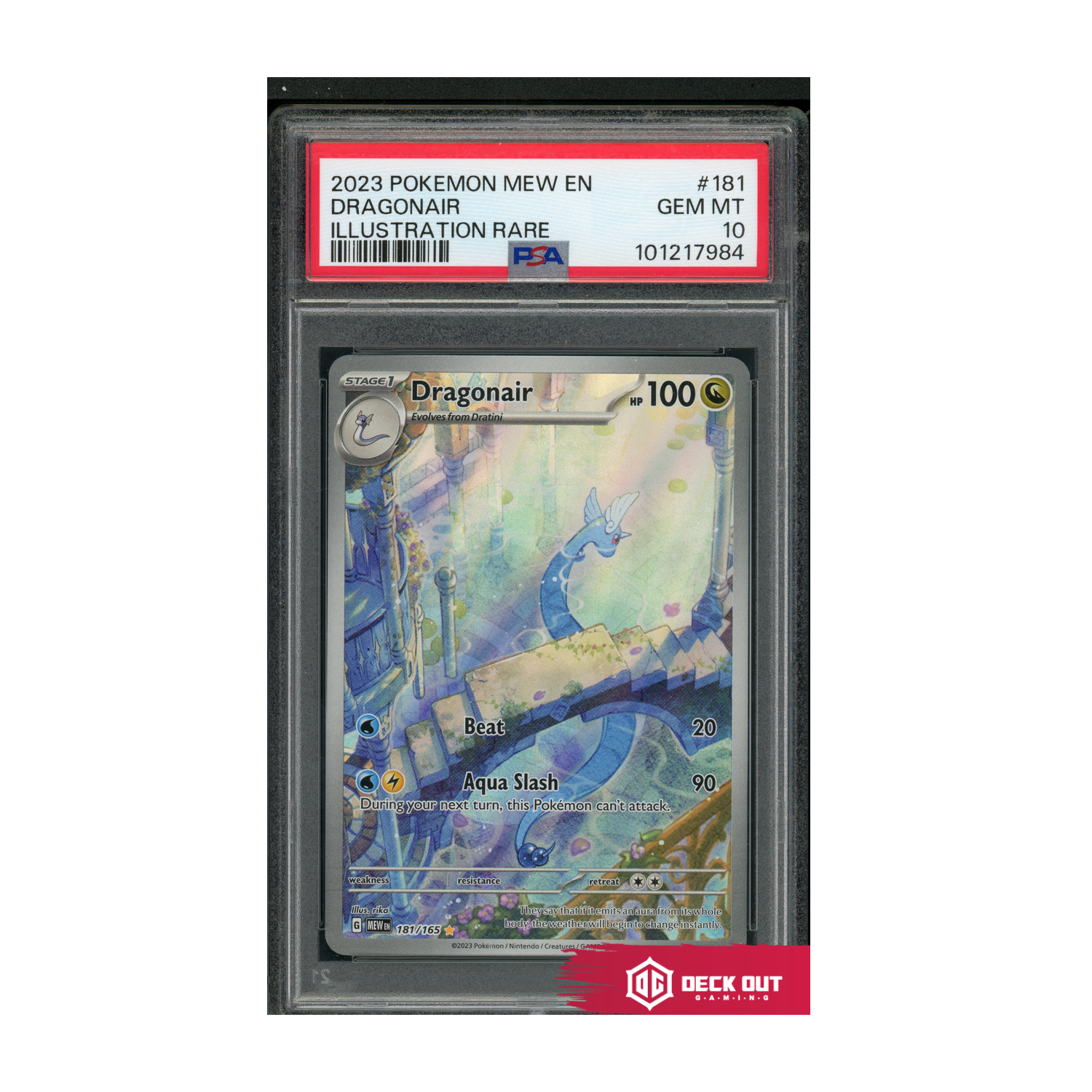 Dragonair - Illustration Rare - 2023 Pokemon MEW EN - 181 - PSA 10 - 101217984