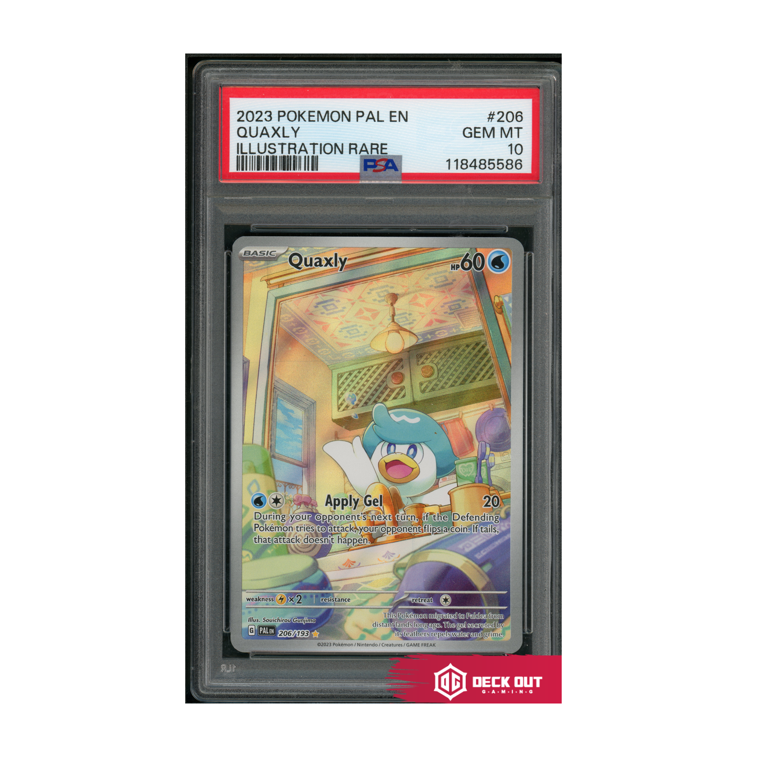 Quaxly - 2023 Pokemon Pal EN - #206 - PSA 10 - 118485586 - Deck Out Gaming