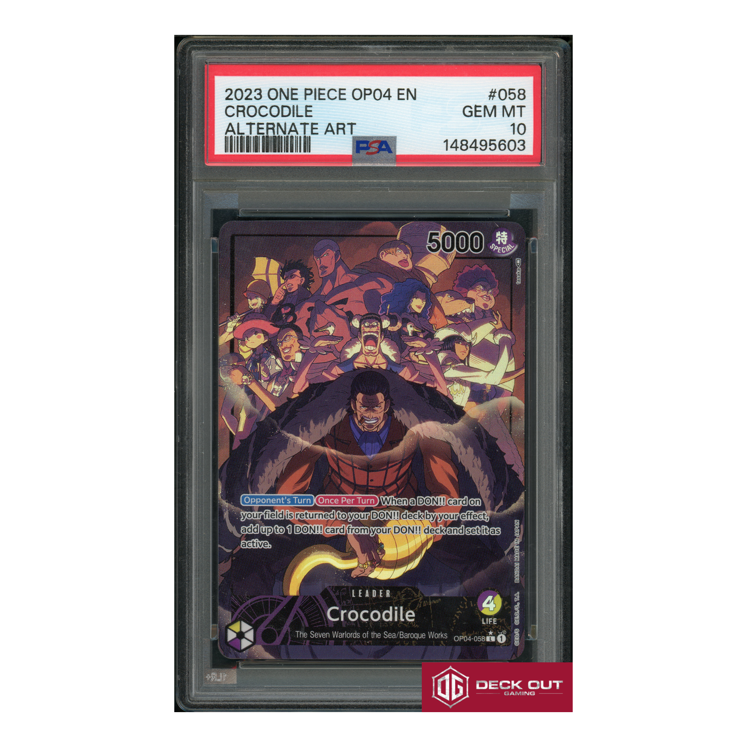 Crocodile - PSA 10 - 148495603 - Kingdoms Of Intrigue - #058-1