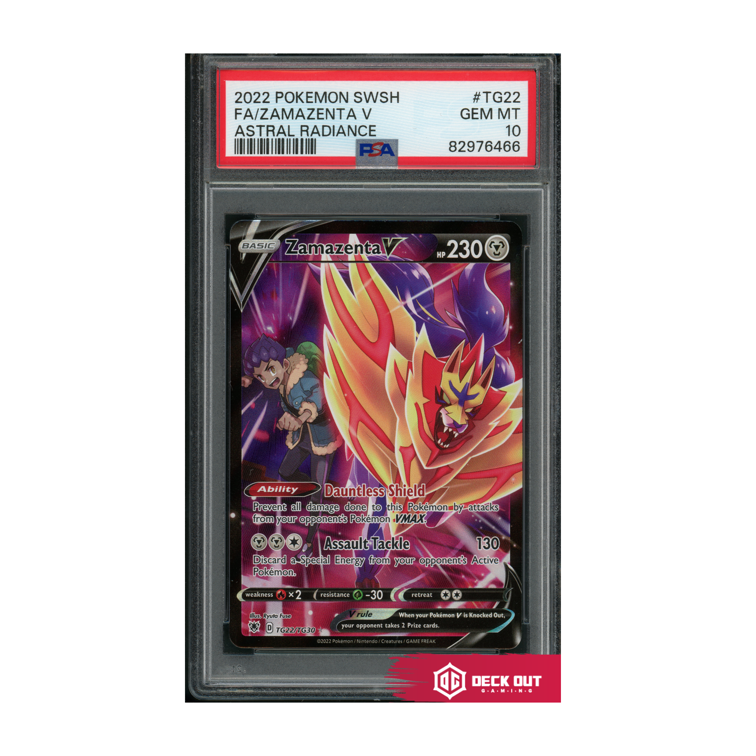 Zamazenta V - Astral Radiance - TG22 - PSA 10 - 82976466 - Deck Out Gaming