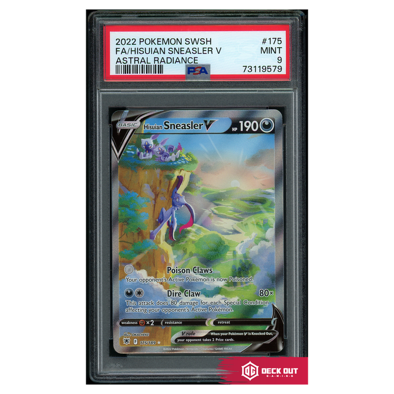 Hisuian Sneasler V - Astral Radiance - 175 - PSA 9 - 73119579 - Deck Out Gaming