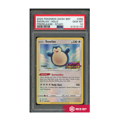 Snorlax (Staff) - SWSH Promos - SWSH068 - PSA 10 - 51572170 - Deck Out Gaming