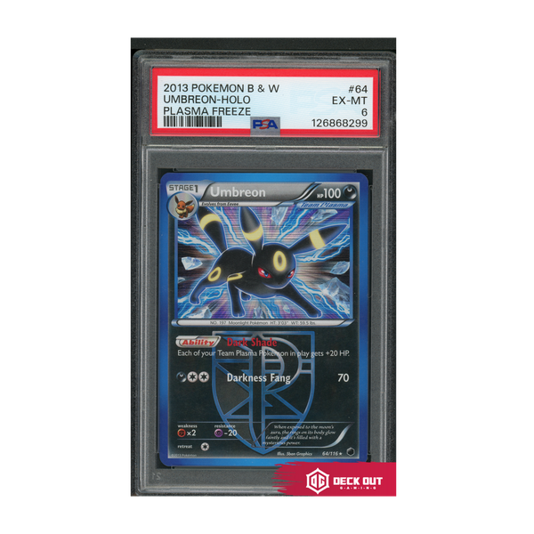 Umbreon Holo - Plasma Freeze - 2013 Pokemon B&W - 64 - PSA 6 - 126868299 - Deck Out Gaming