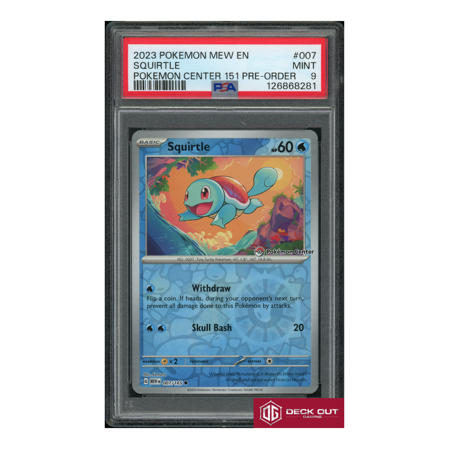 Squirtle - 2023 Pokemon Mew EN - Pokemon Center 151 Pre Order - 007 - PSA 9 - 126868281-1