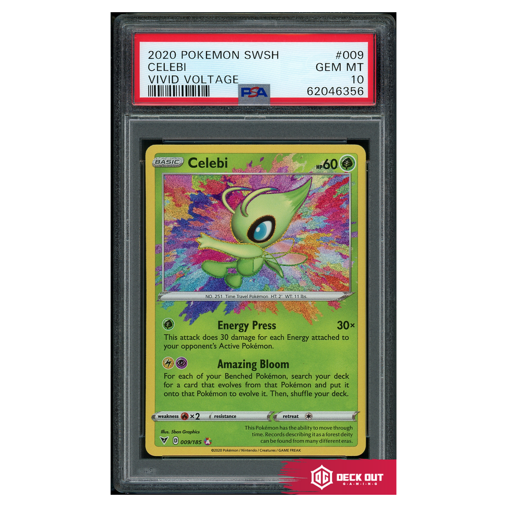 Celebi - Vivid Voltage - 009 - PSA 10 - 62046356 - Deck Out Gaming