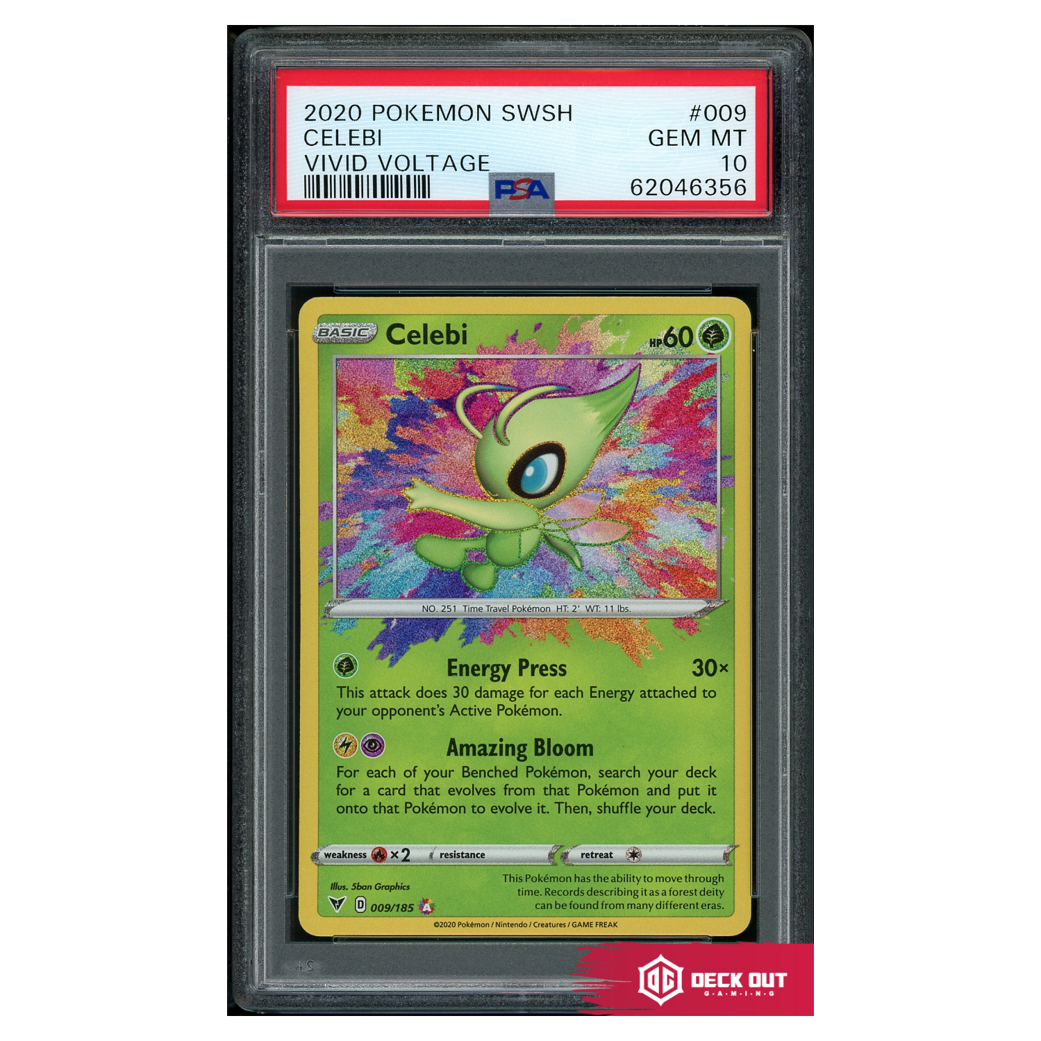 Celebi - Vivid Voltage - 009 - PSA 10 - 62046356 - Deck Out Gaming