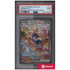 Greninja ex - Twilight Masquerade - 214 - PSA 9 - 101710532 - Deck Out Gaming