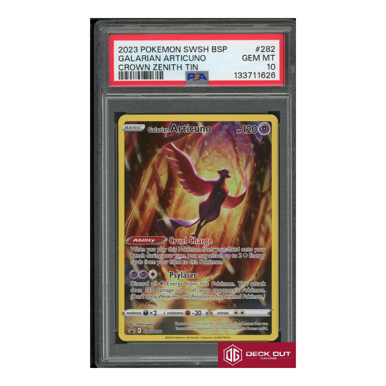 Galarian Articuno - PSA 10 - 133711626 - SWSH Promos - #282