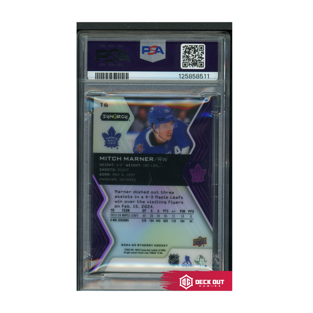 Mitch Marner - Purple - 69/99 - 2024 Synergy - 16 - PSA 9 - 125858511