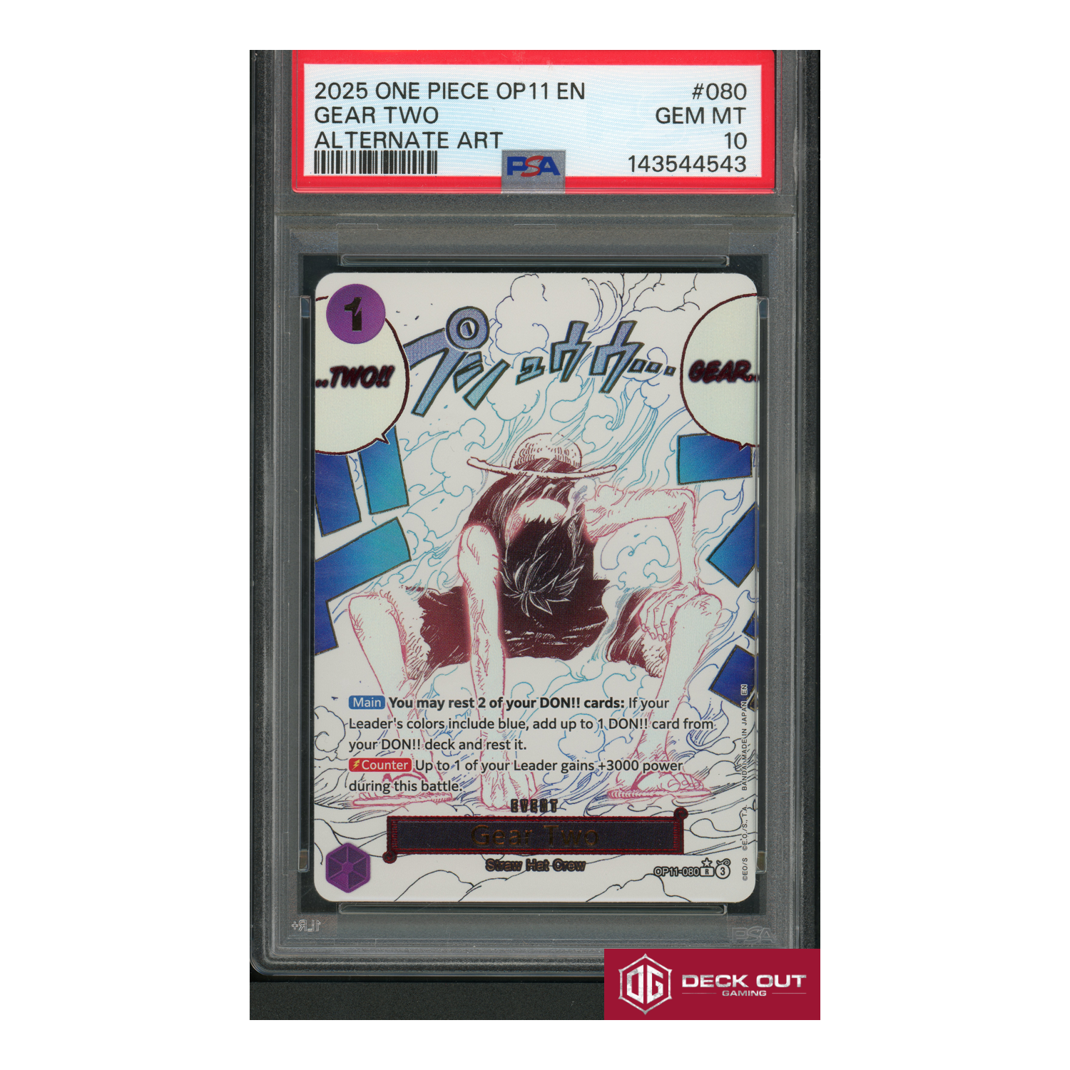 Gear Two - PSA 10 - 143544543 - A Fist Of Divine Speed - #080-1