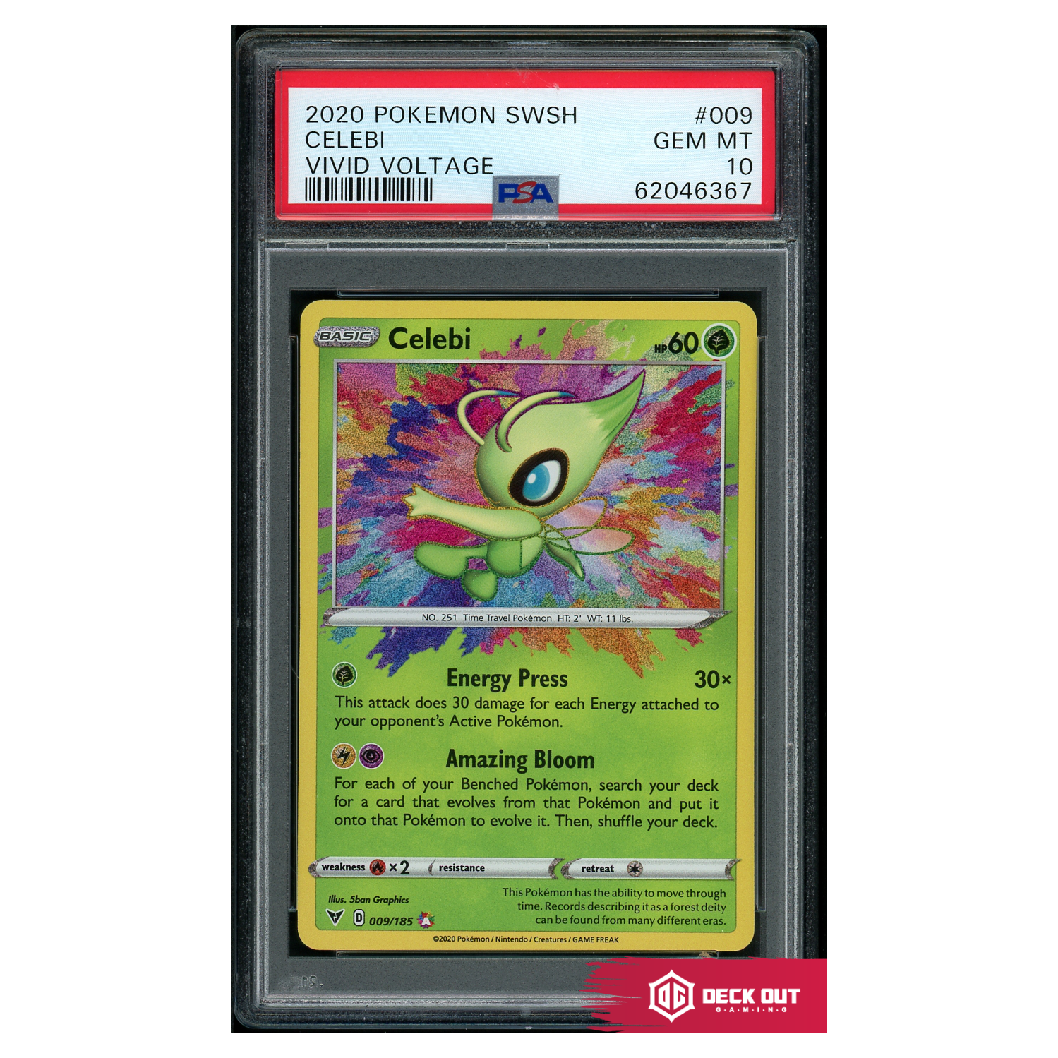 Celebi - Vivid Voltage - 009 - PSA 10 - 62046367 - Deck Out Gaming